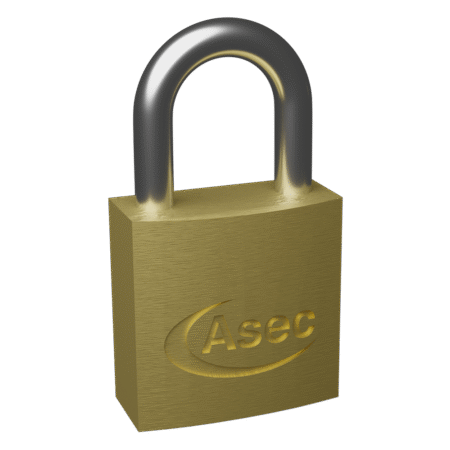 ASEC KD Open Shackle Brass Padlock