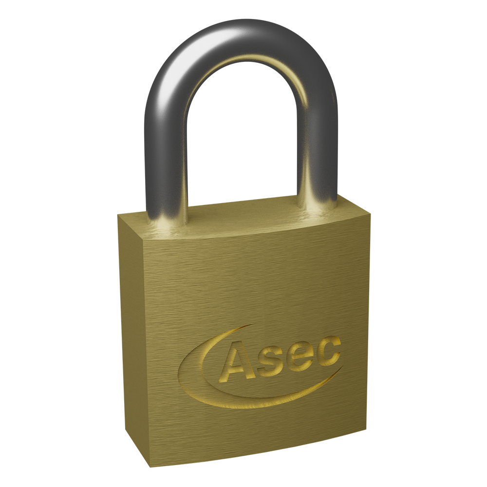 ASEC KD Open Shackle Brass Padlock