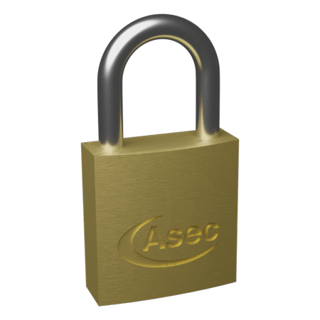 ASEC KA Open Shackle Brass Padlock