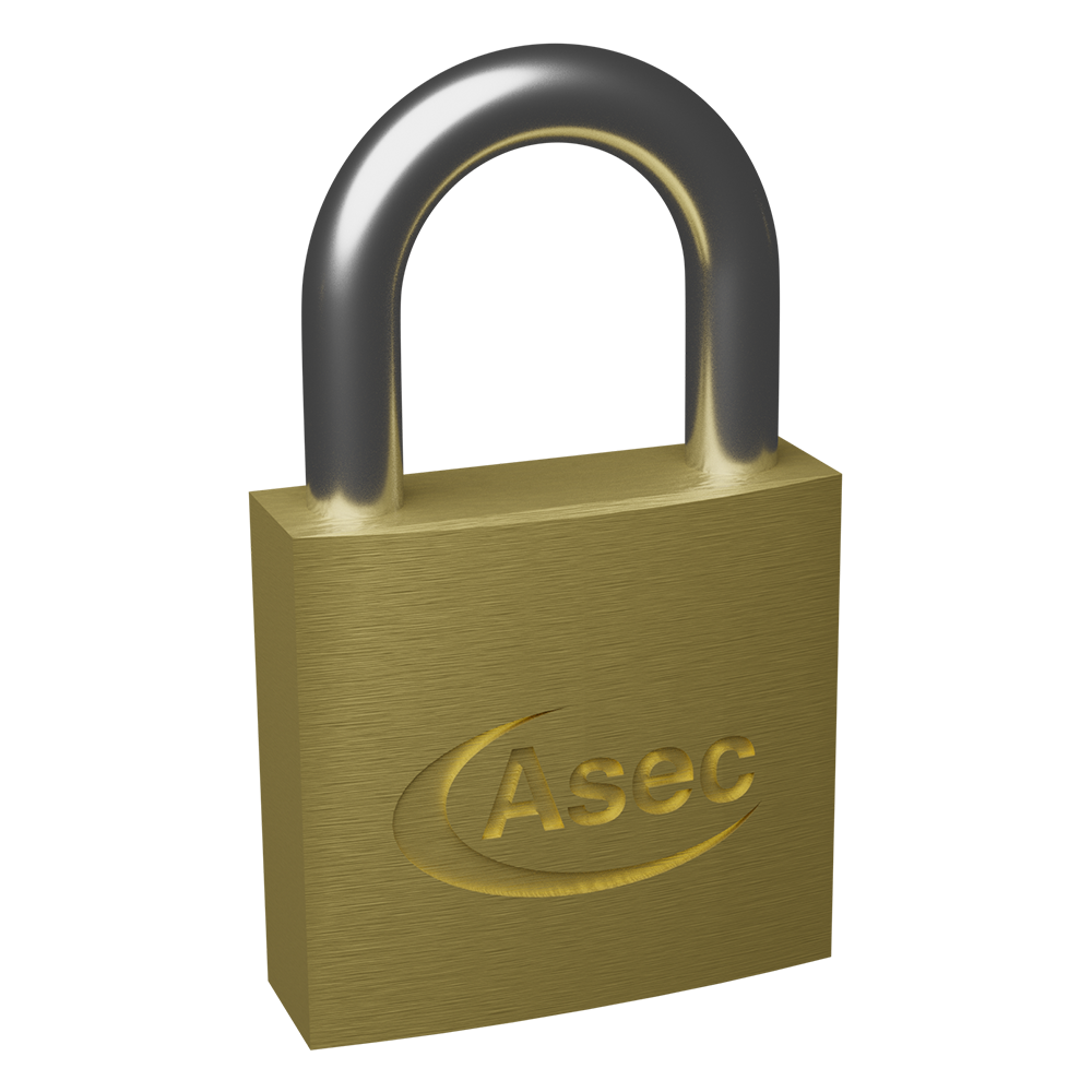ASEC KA Open Shackle Brass Padlock