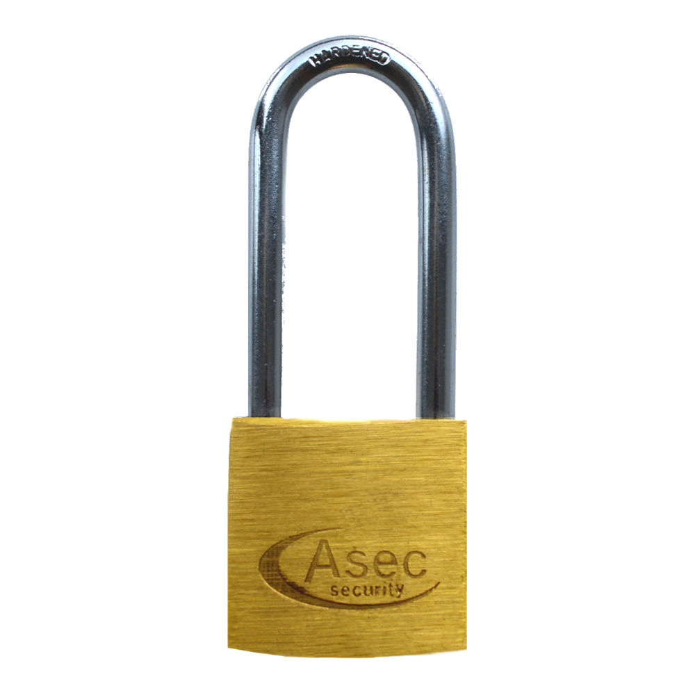ASEC KA Long Shackle Brass Padlock