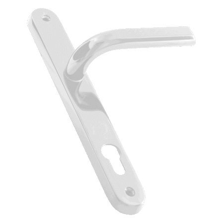 ASEC 85 Lever/Lever UPVC Furniture - 242mm Backplate