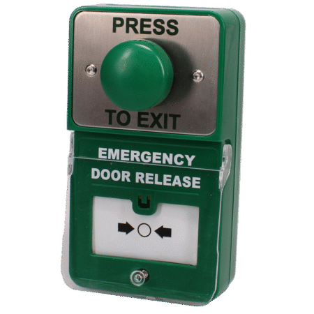 ASEC Dual Unit Combined Exit Button and Call Point