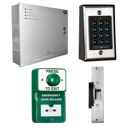 ASEC Keypad Kit with Exit Button, Call Point and Release