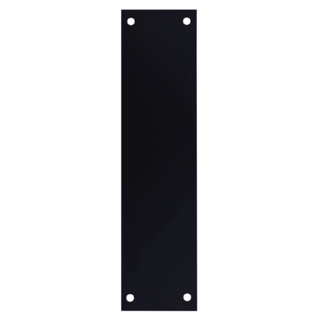 ASEC Finger Plate 75mm Width x 1.2mm Depth (BL) Powder Coated Stainless Steel Black