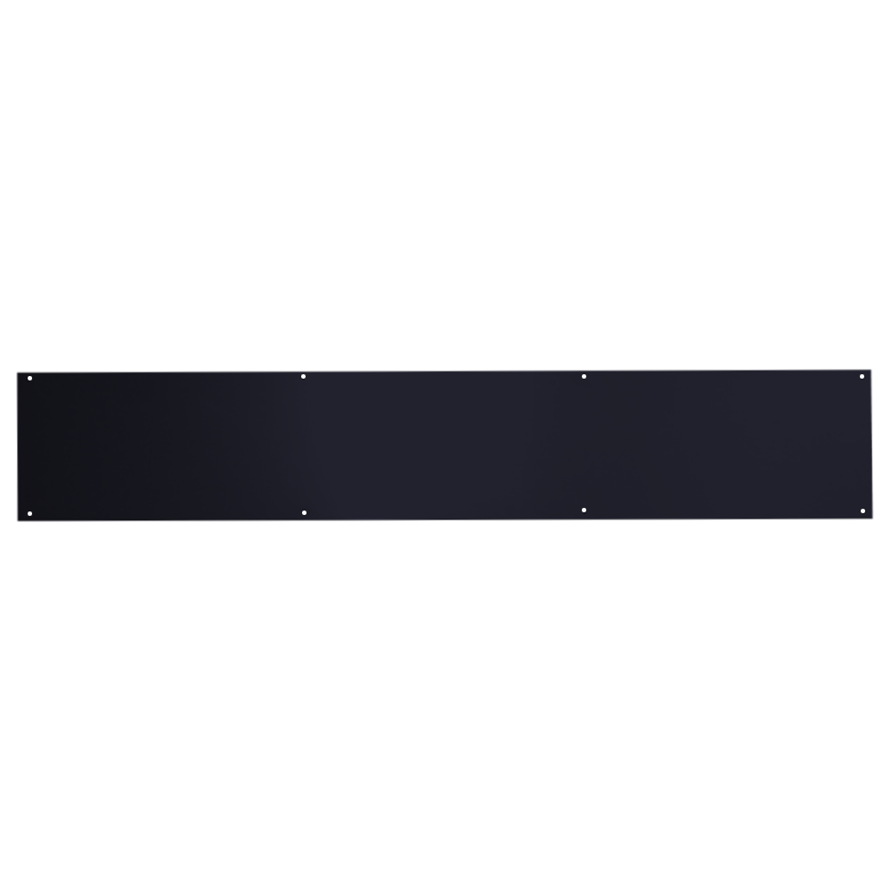 ASEC Kick Plate 150mm Height x 1.2mm Depth (BL) Powder Coated Stainless Steel Black