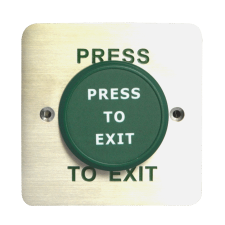 ASEC Large Green Press To Exit Dome Button