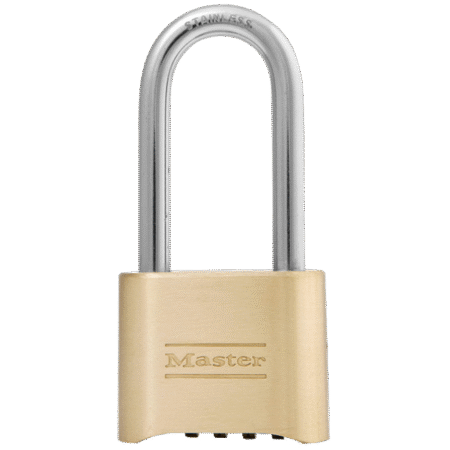MASTER LOCK 175 Brass Open Shackle Combination Padlock