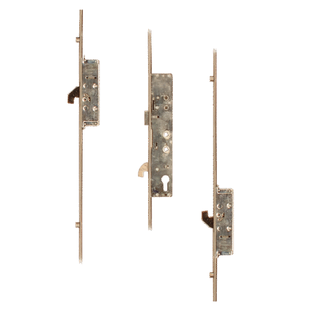 SAFEWARE Lever Operated Latch & Hookbolt Twin Spindle - 2 Hook 4 Roller