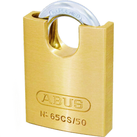 ABUS 65 Series Brass Closed Shackle Padlock