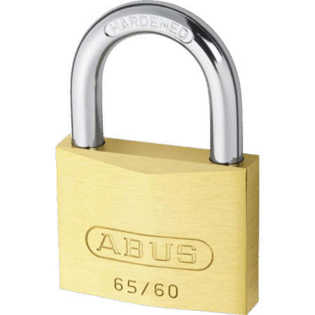 ABUS 65 Series Brass Open Shackle Padlock
