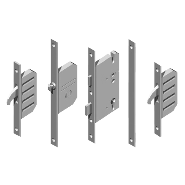 WINKHAUS AV2 EntryGuard Lever Operated Latch & Deadbolt 20mm Radius - 2 Hook