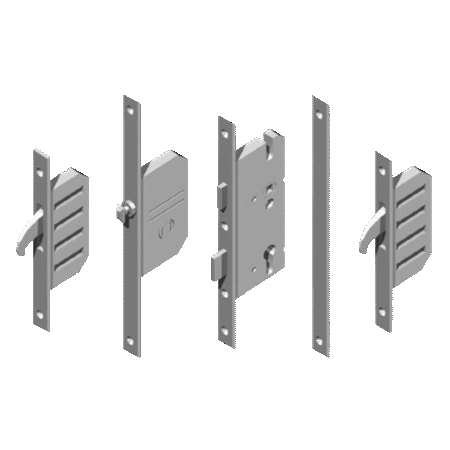 WINKHAUS Cobra EFGA Latch, Deadbolt & 2 Hooks With Entryguard & Lockout Facility - 20mm