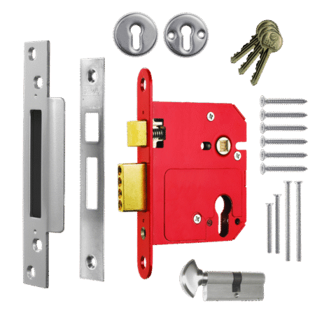 ERA 334 Fortress BS Euro Keyless Egress Key & Turn Sashlock With Cylinder