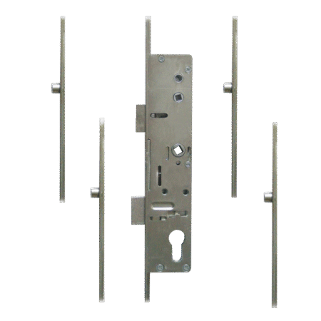 LOCKMASTER Lever Operated Latch & Deadbolt Twin Spindle - 4 Roller