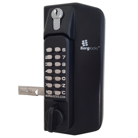 BORG LOCKS BL3130 ECP Knob Operated Marine Grade Metal Gate Double Digital Lock