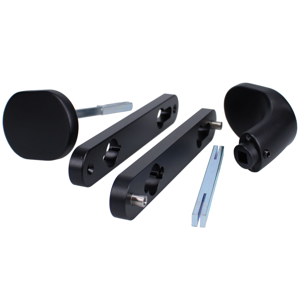 LOCINOX 3006PAD Gate Handle Set With Fixed And/Or Rotating Function