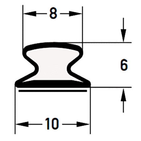 DEVENTER Self Adhesive Renovation Draught Strip S 9414 K