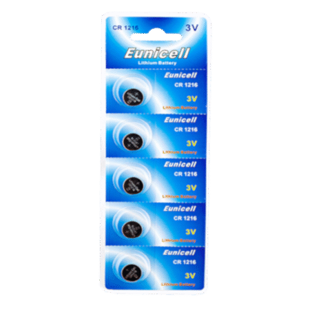 EUNICELL 3V CR1216 Button Cell Battery (5 PER CARD)
