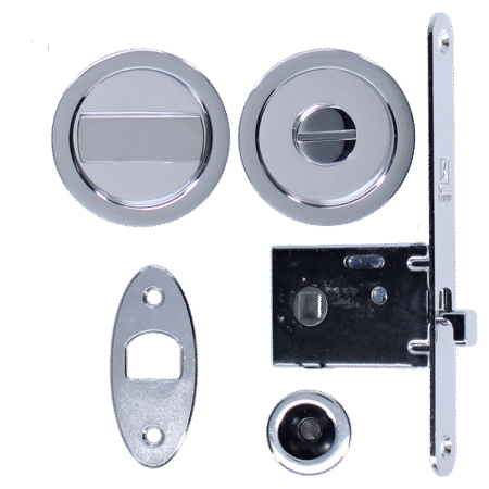 BONAITI SERRATURE Easy Kit Round With G500 To Suit WC Sliding Door