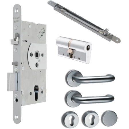 ABLOY EL561 DIN Electric Lock Read In/Out Package 2