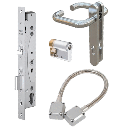 ABLOY EL460 Narrow Stile DIN Electric Lock EN179 Compliant Package 3E